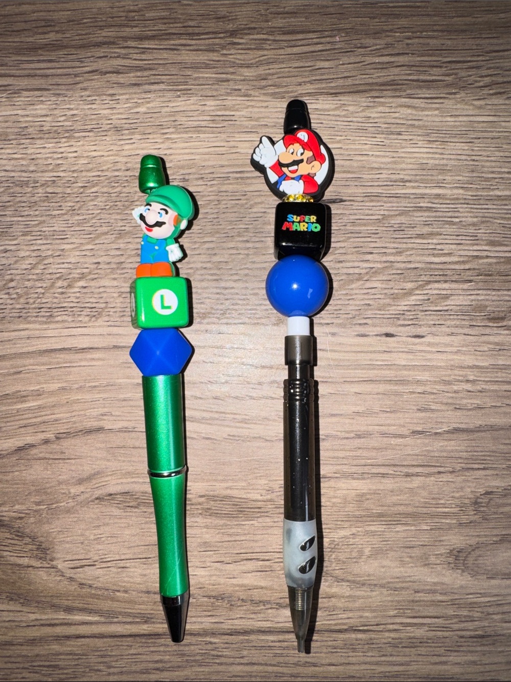 Super Mario and Luigi Themed Pens
